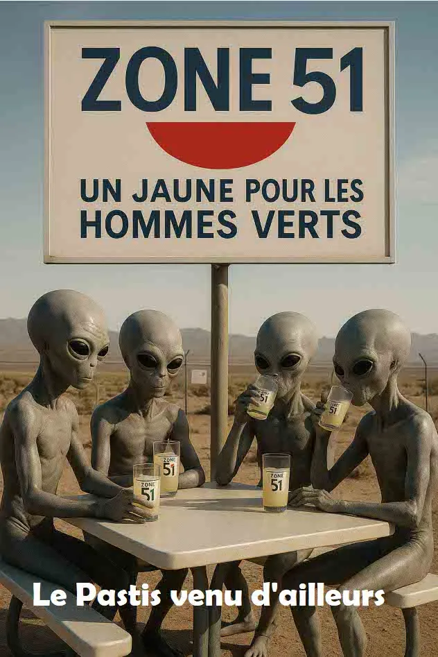 Zone 51, le pastis venus d'ailleurs www.coupsdepub.fr
