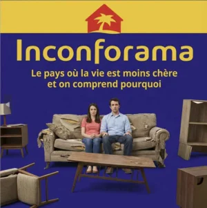Inconforama, parodie de publicité de Conforama www.coupsdepub.fr