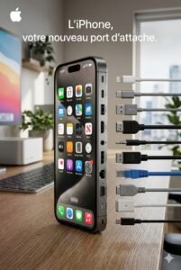 iPhone OmniPort™ : Le téléphone qui ne choisit plus… il accueille tout 🔌🍏